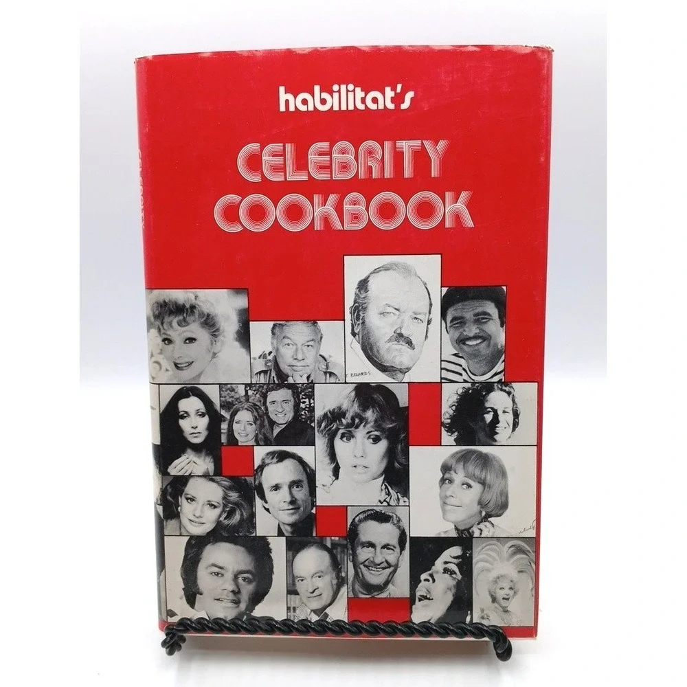 Habilitat's Celebrity Cookbook MINT 1978 Cher Burt Reynolds Burnett NOS rare